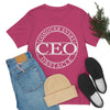 CEO :   Unisex Jersey Short Sleeve Tee