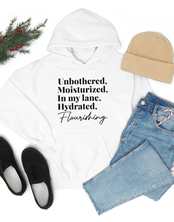 Stay Hydrated. Black  Hooded Sweatshirt
